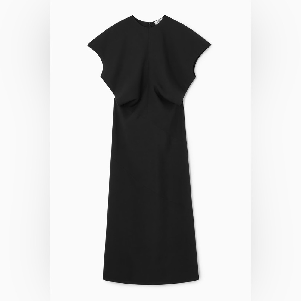 COS Black Satin Dress